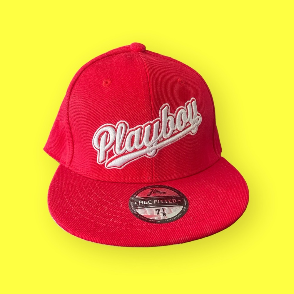 red playboy bunny hat